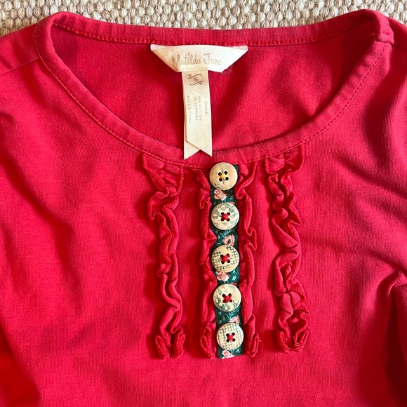 Matilda Jane Red Ruffle Dress - Picture 2 of 4